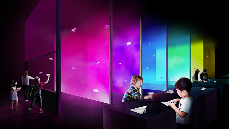 「（仮称）紙ヒコーキを飛ばす」のイメージ（画像提供：中部国際空港）