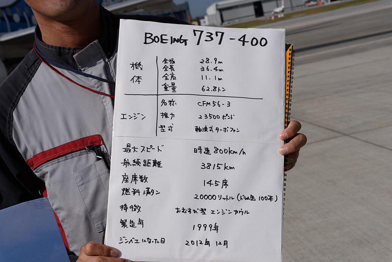 手書きのスペック表が新たに登場した