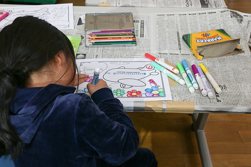 ぬりえコーナー