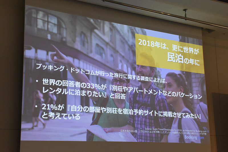 同社のアンケートでは、回答者の5人に1人、21％が自分の部屋や別荘をサイトに掲載したいと考えているとの結果