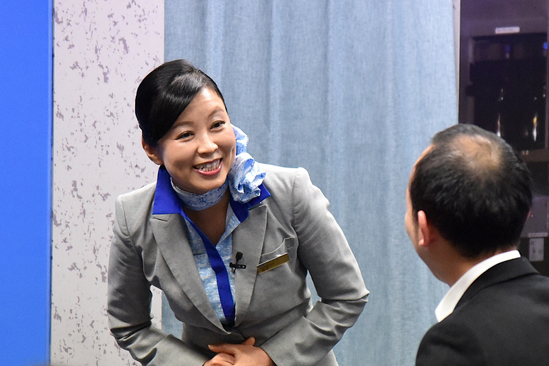 乗客が福岡出身だと瞬時に把握し、会話を続け盛り上がる