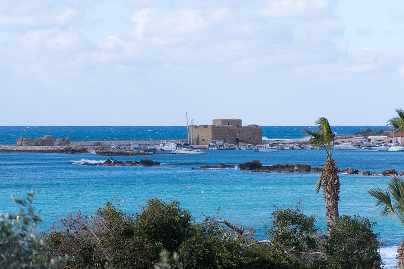 市街地に近いホテルから見た要塞跡