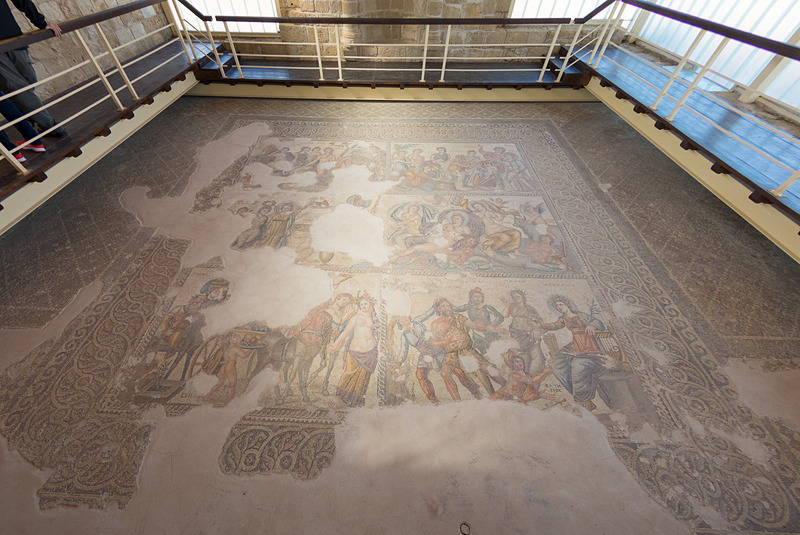 エイオンの館（The House of Aion）。2つの部屋それぞれにモザイクがある