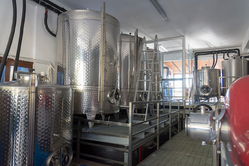 オーガニック品を含む自家製ワインを直売。5ユーロからと格安