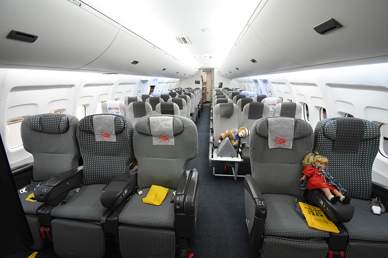 JTAメンテナンスセンター3階で航空教室を実施