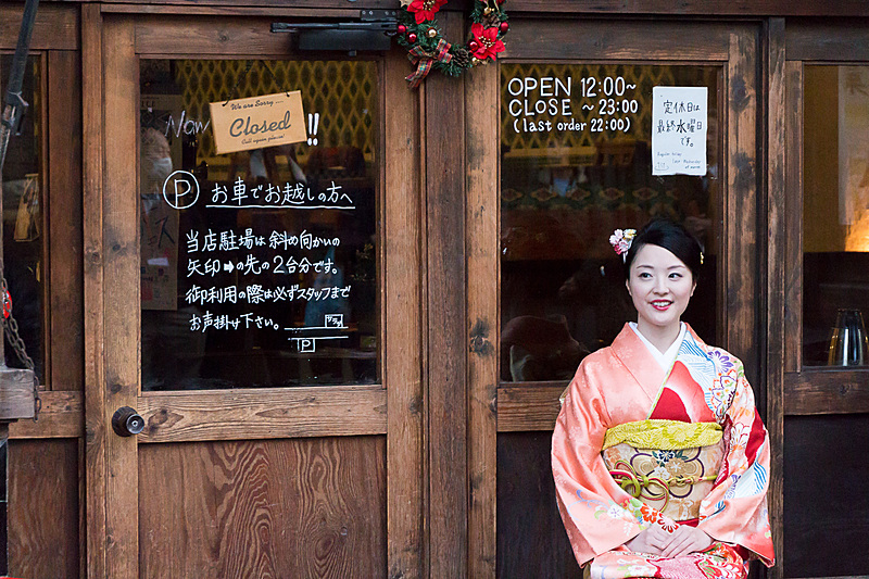 今回のプレスツアーにモデルとして参加してくれた「2017 京都・ミスきもの」の境沙織氏
