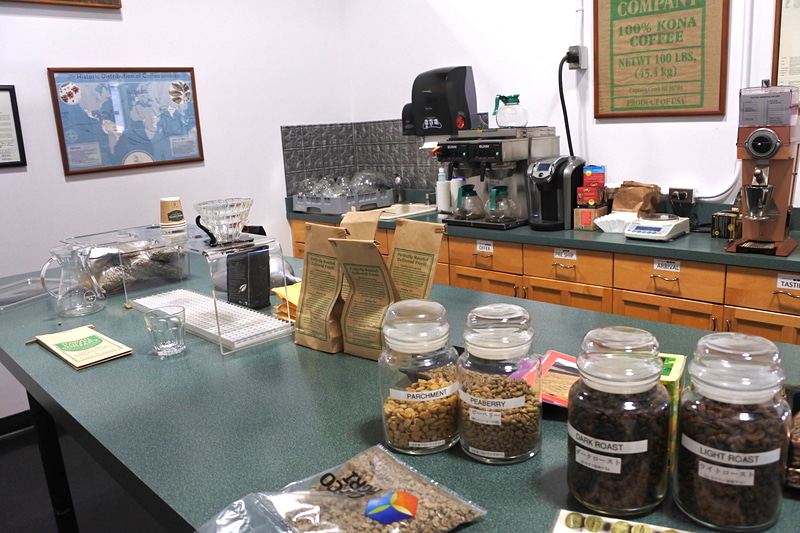 品質管理研究室で焙煎の違いやコーヒーの歴史などを学ぶ