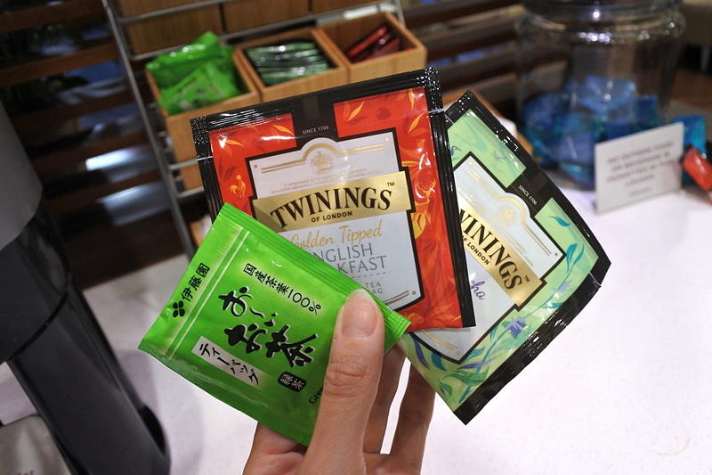 紅茶やお茶のラインアップがとてもよい