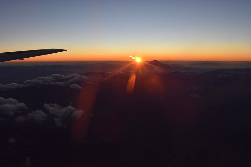 急速に空が明るくなる