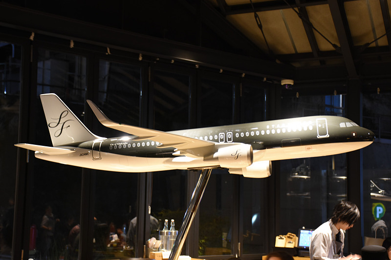 店内に飾られている1/25モデルプレーン