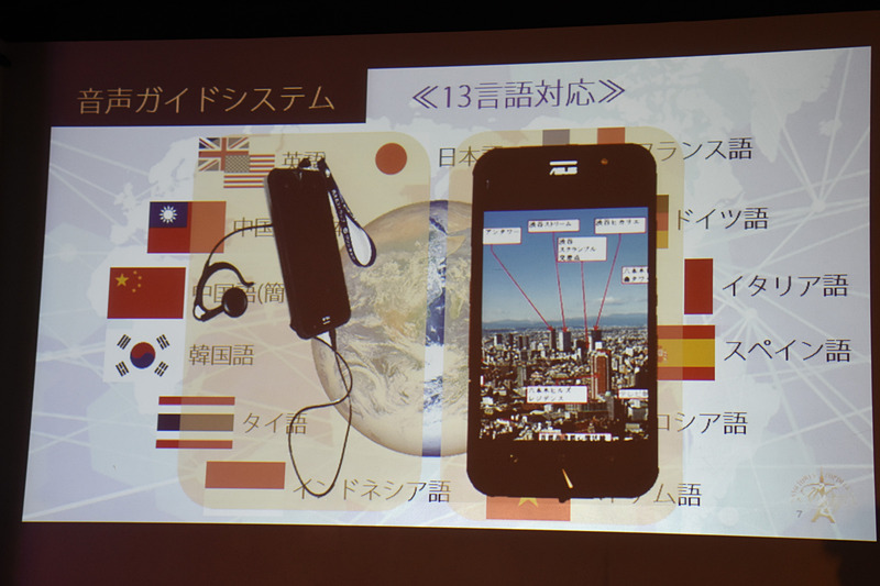 13言語対応の音声ガイドシステムを導入