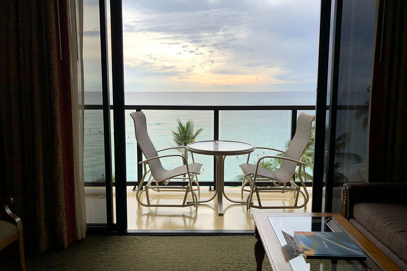 スクートとハワイ州観光局が実施したプレスツアーに参加してきた。オーシャンビューの部屋からの眺め