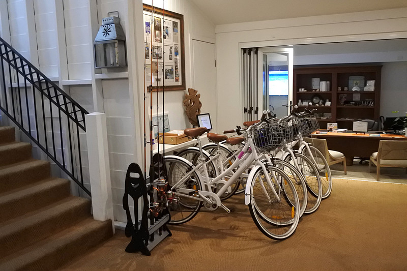 自転車や釣竿の貸し出しサービスもある