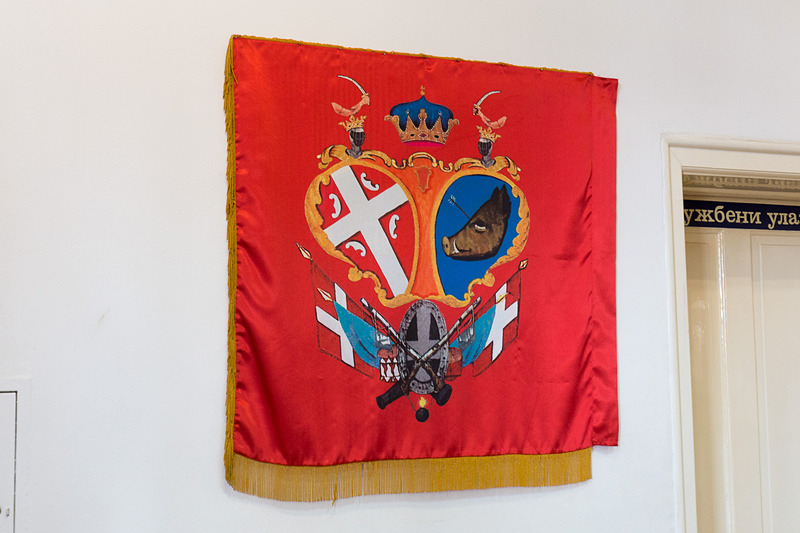 キング・ペータルズ・ハウス（King Petar's House）。トポラの旗などセルビア蜂起＆独立に関する展示や、トポラで生産が盛んなワインなどを紹介している