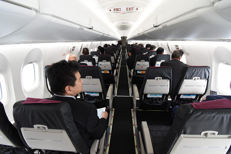 シート最後方から見た眺め