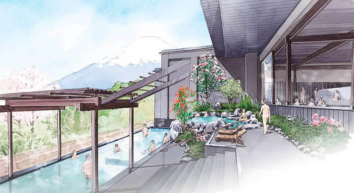 木の花の湯の露天風呂（イメージ）