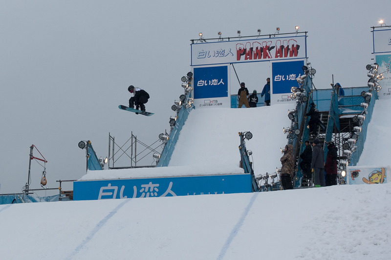 3丁目の「白い恋人 PARK AIR ジャンプ台」。フリースタイルイベントなどが実施される