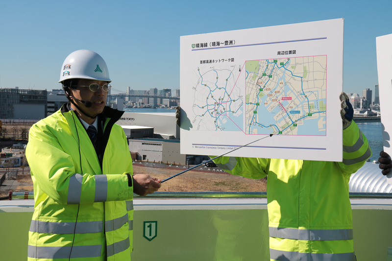 晴海線について解説を行なった、首都高速道路株式会社 東京西局プロジェクト本部長 山口修一氏