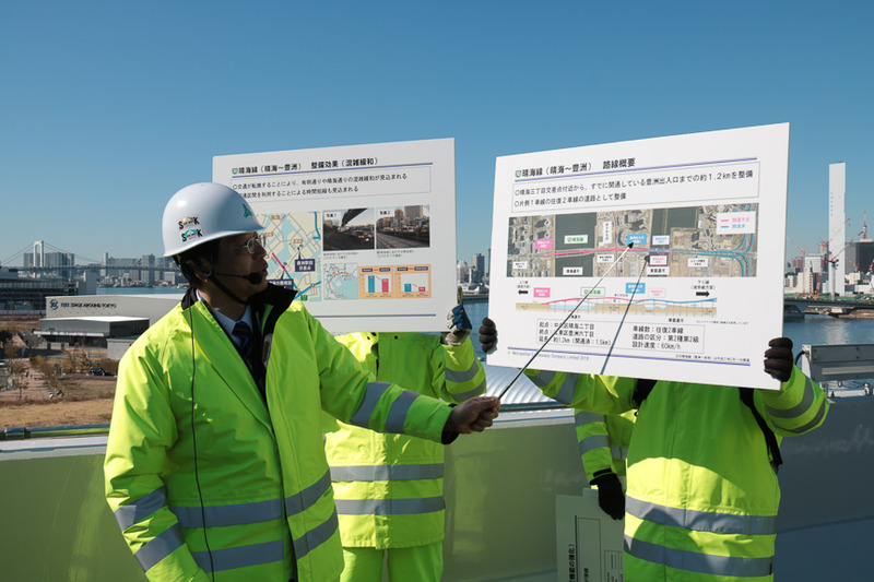 晴海線について解説を行なった、首都高速道路株式会社 東京西局プロジェクト本部長 山口修一氏