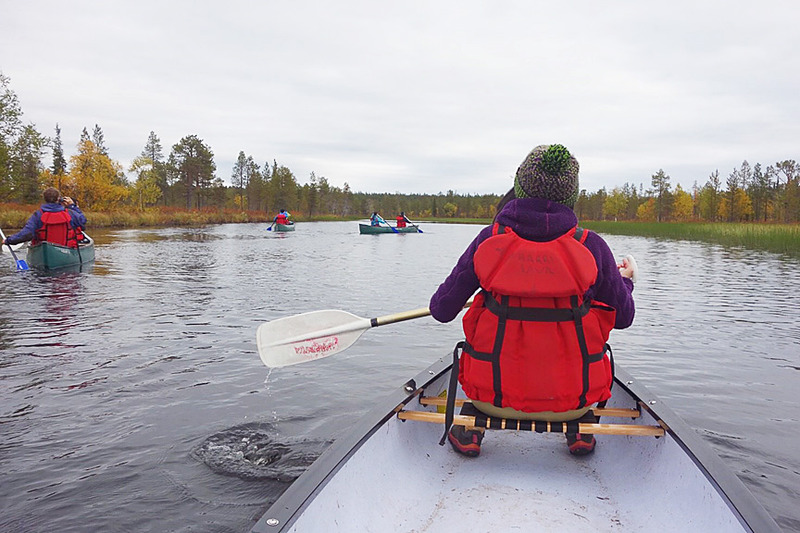 カナダでカヌー経験がある別の参加者とペアを組みました