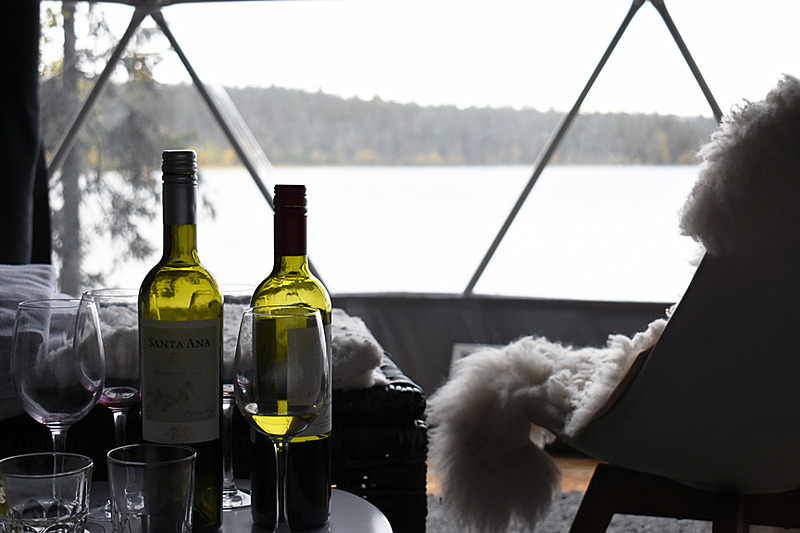 翌朝のワンショット。前の晩みんなで飲んだワインボトルがいい感じでお気に入りの1枚