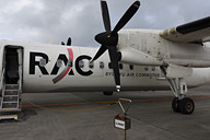 琉球エアーコミューターのボンバルディア Q300型機が慶良間～久米島