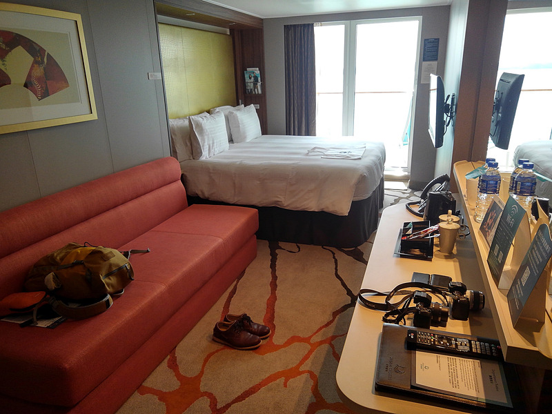 今回の航海で6日間を過ごすBALCONY DELUXE STATEROOM