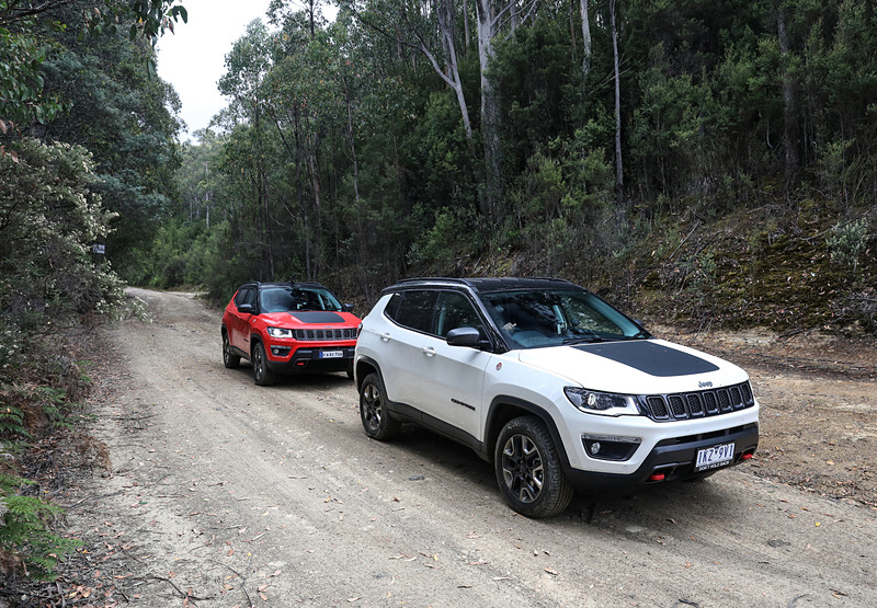アジアパシフィック向けに実施されたジープ・コンパス試乗会。タスマニア島のホバートを中心に、ワインディングやオフロード、ガレ場などを走行した