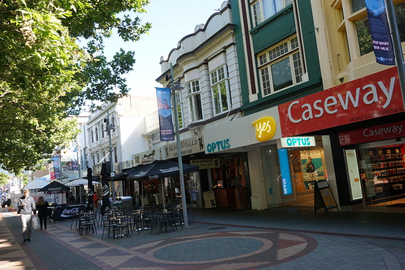 約20万人が住むタスマニア島の州都ホバート。中心部はデパートやお土産物屋も並んでいる