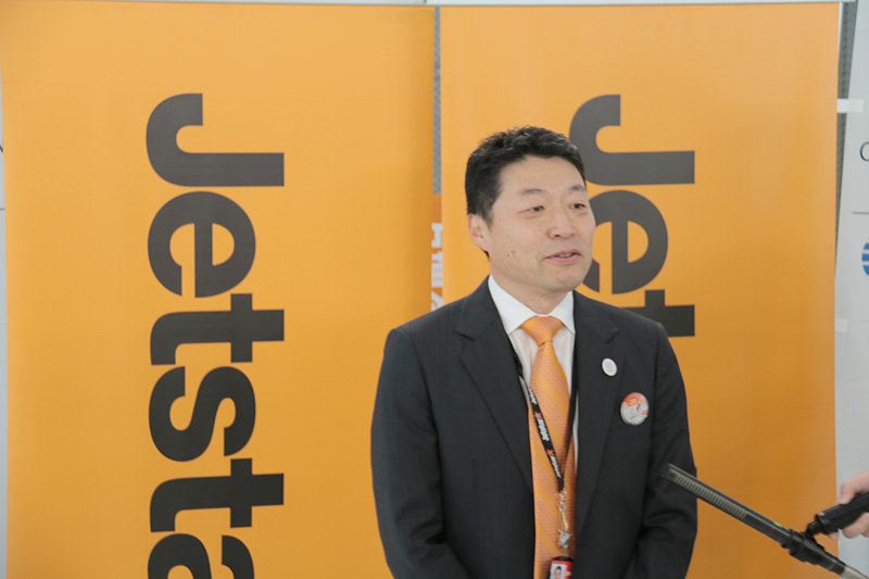 ジェットスター・ジャパン株式会社 代表取締役社長 片岡優氏。「関西空港はジェットスターグループにとって重要な拠点」と語った