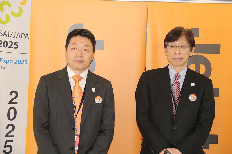 2025 日本万国博覧会誘致委員会 事務局長の榮野正夫氏。「まだまだ大阪以外では認知度を上げないといけない」とコメントした