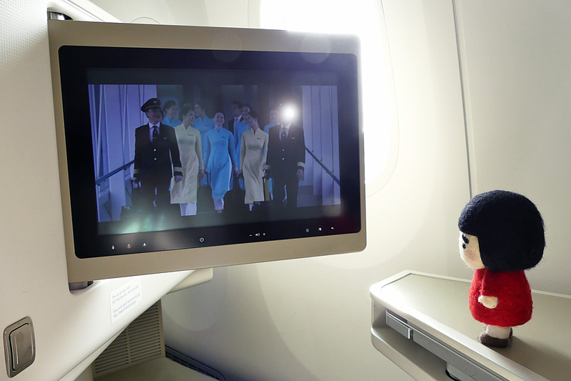 大きくて見やすいモニター。使うときだけこちら側に向けます