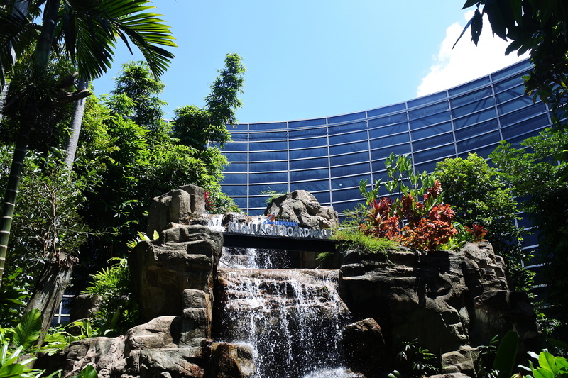 現代建築と緑のなかを散歩できる