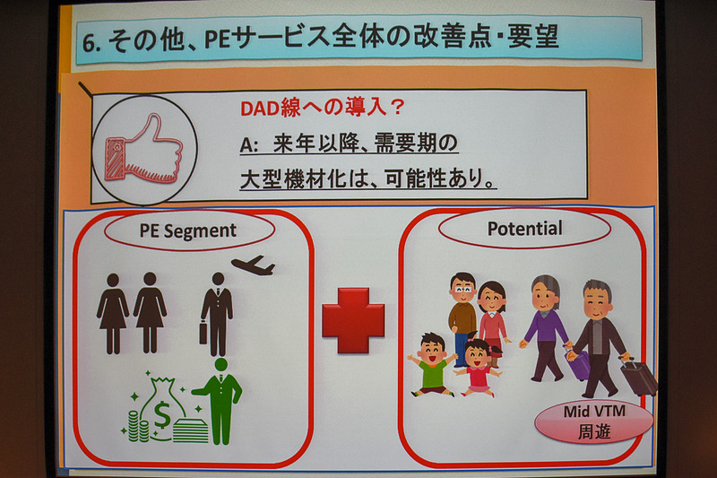 伸びているダナン線へのプレエコ導入は、機材の大型化と合わせて可能性ありとのこと