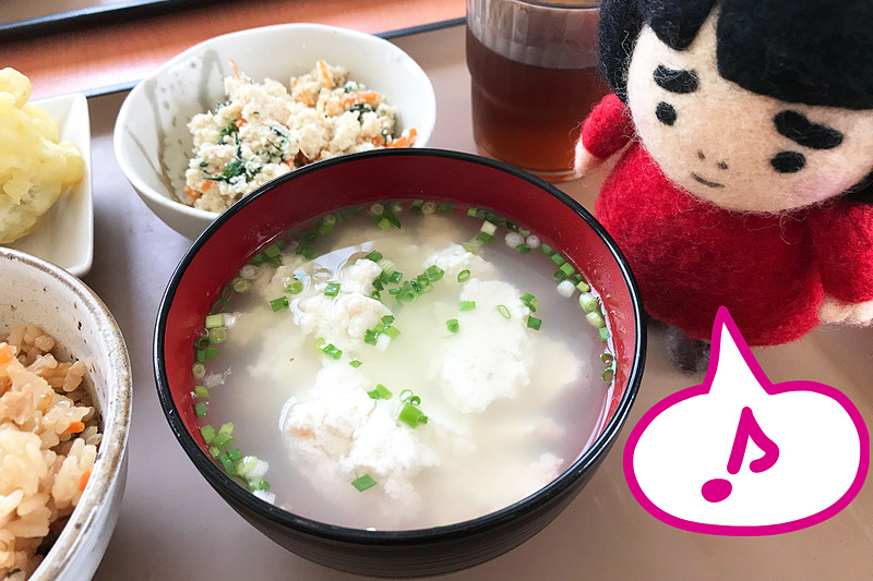 自分たちで作ったお豆腐、美味しいですわ～