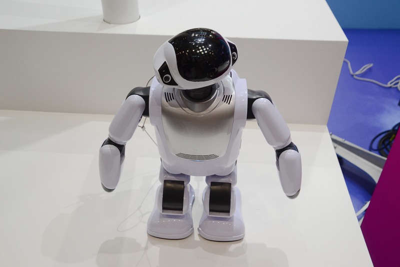 丸いフォルムがかわいらしい「PALRO（パルロ）」会話に特化しており、人の声によく反応する