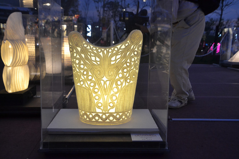 曲線が美しい展示作品
