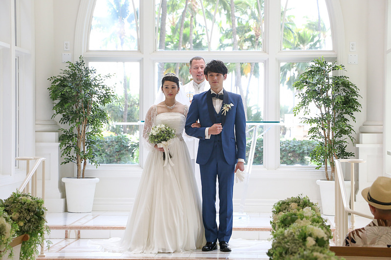 指輪の交換と誓いの口づけ