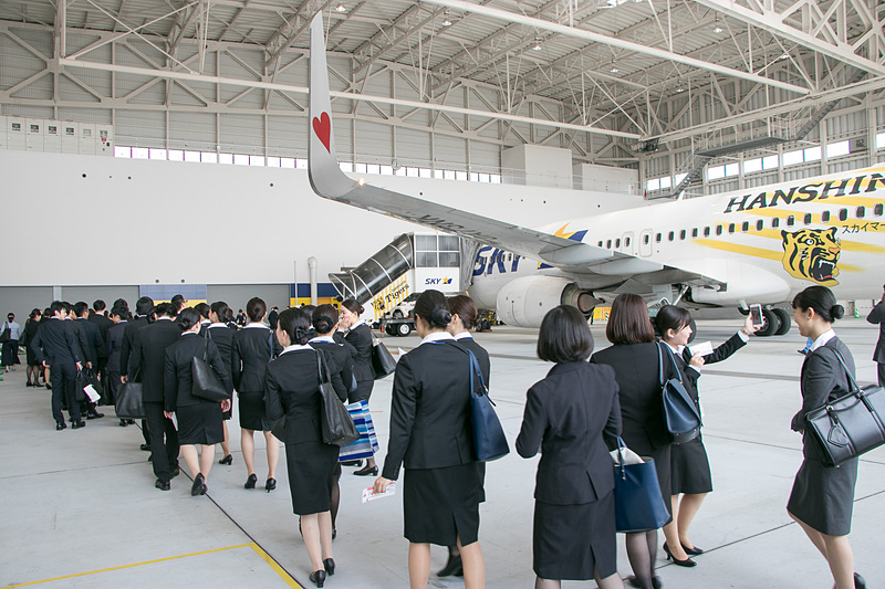 タイガースジェットへ搭乗開始
