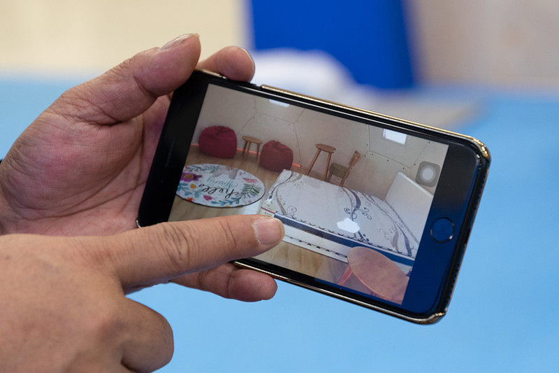 「組み立て式ホームポッド（Knock-down Homepod）」の外観や内部