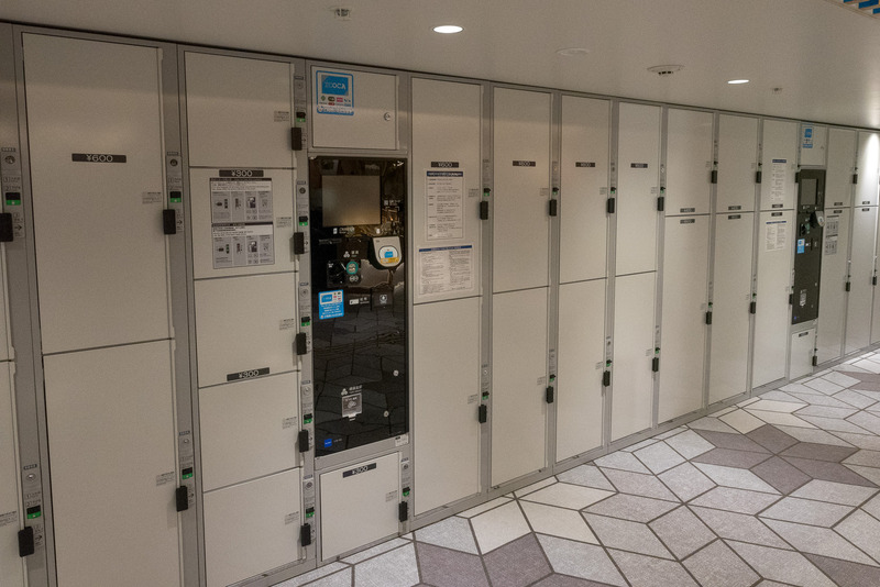 2階北エリアにある交通系ICカードに対応するコインロッカー