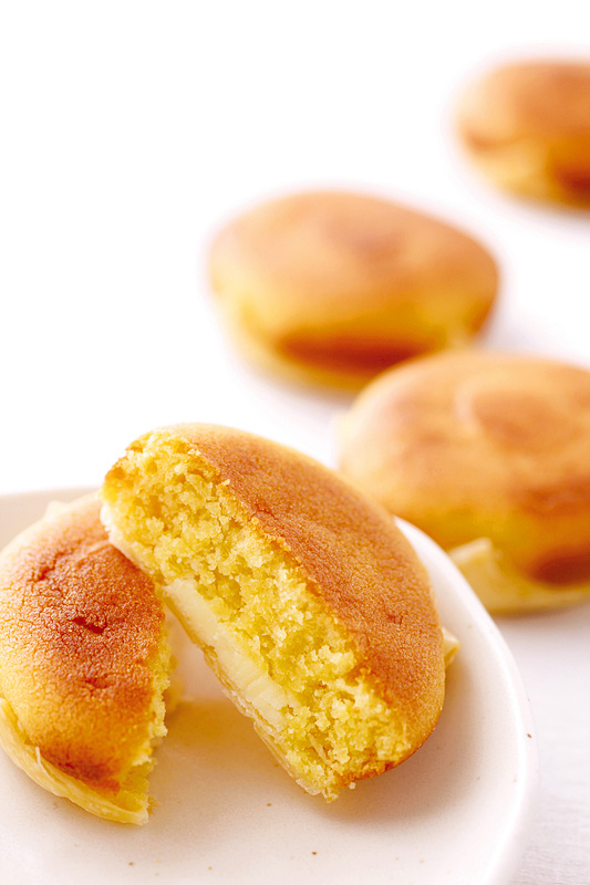 昼食時間帯に提供する茶菓「西洋風唐芋（ハイカライモ）クリームチーズ味」