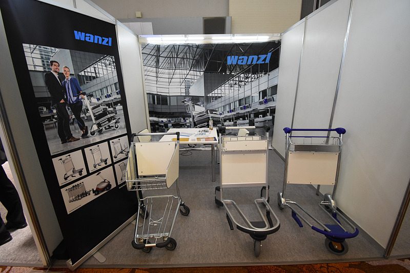 Wanzlのカート（トロリー）。国内主要空港でも使われている