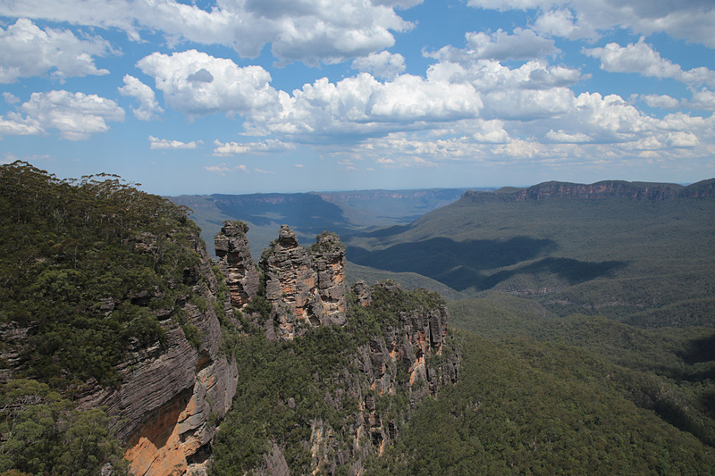 ブルーマウンテン観光の定番ポイント、スリー・シスターズ（Three Sisters）