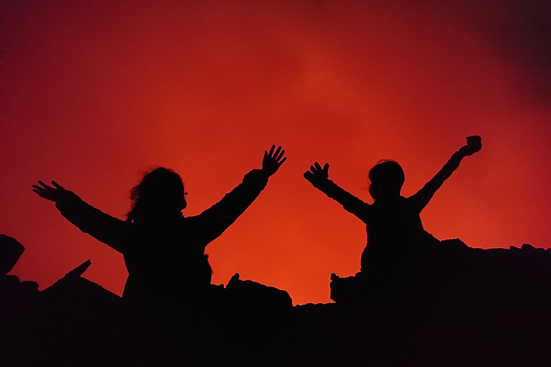 一緒に励まし合いながら登ったユウコちゃんと