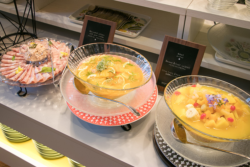 朝食ビュッフェのメニュー