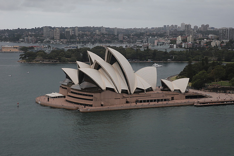 オペラハウス、サーキュラー・キーが見下ろせる高さまで来た