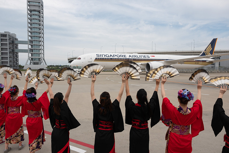 シンガポール航空が、ボーイング 787-10型機の世界初の定期便を関空～シンガポールで運航スタート
