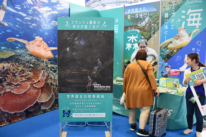 フラッシュ撮影すると恐竜が現われる。親子連れのフォトスポットとしてもよさそう