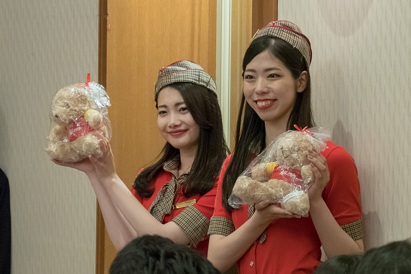 セミナーでは質問をした人にぬいぐるみをプレゼント